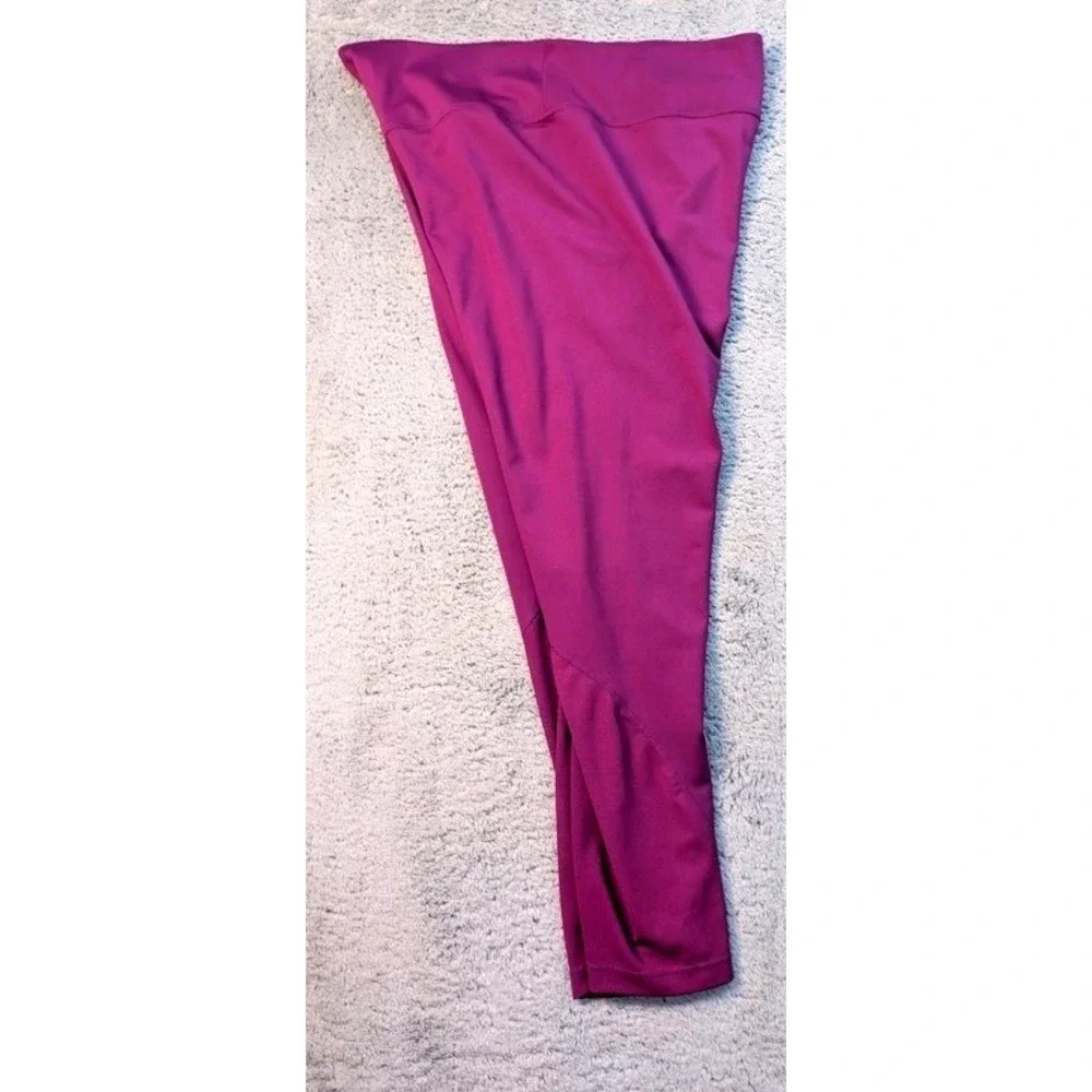 Nike~Dri-Fit Women's Mid-Rise 7/8 Mesh-Paneled Training Leggings-Purple~XL~NWT